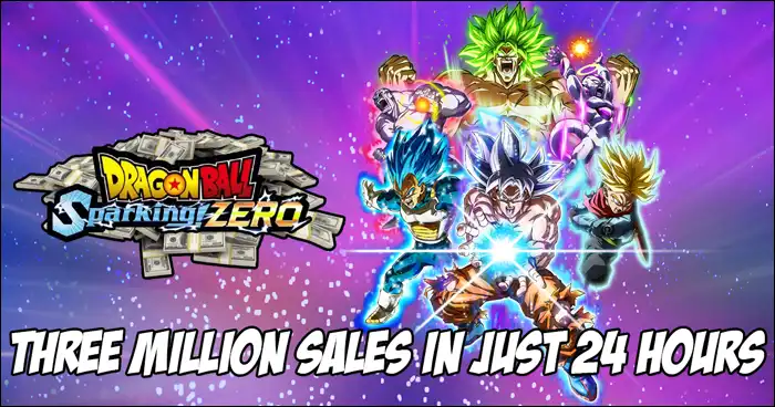 "Dragon Ball: Sparking Zero Achieves Over 3 Million Sales Worldwide in Just 24 Hours!"